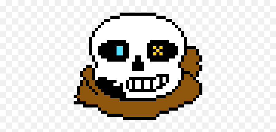 Pixel Art Gallery - Sans Pixel Art Emoji,Eyebrow Wiggle Emoticon