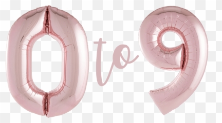 Rose Gold Numbers Supershape - Earrings Emoji,Rose Gold Emoji