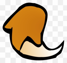 Fox Tail Vector Clipart Image - Cartoon Emoji