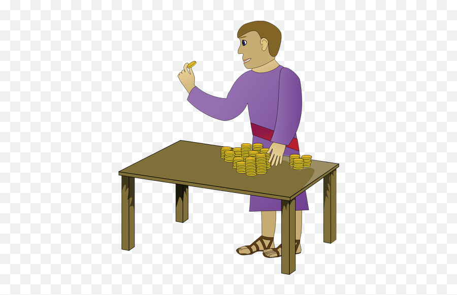 Vector Image Of Moneylender - Clip Art Emoji,King Emoji Iphone