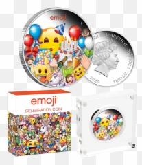 2020 1 Emoji Celebration 1oz Silver Proof Coin - Coins Of The World,Celebration Emoji