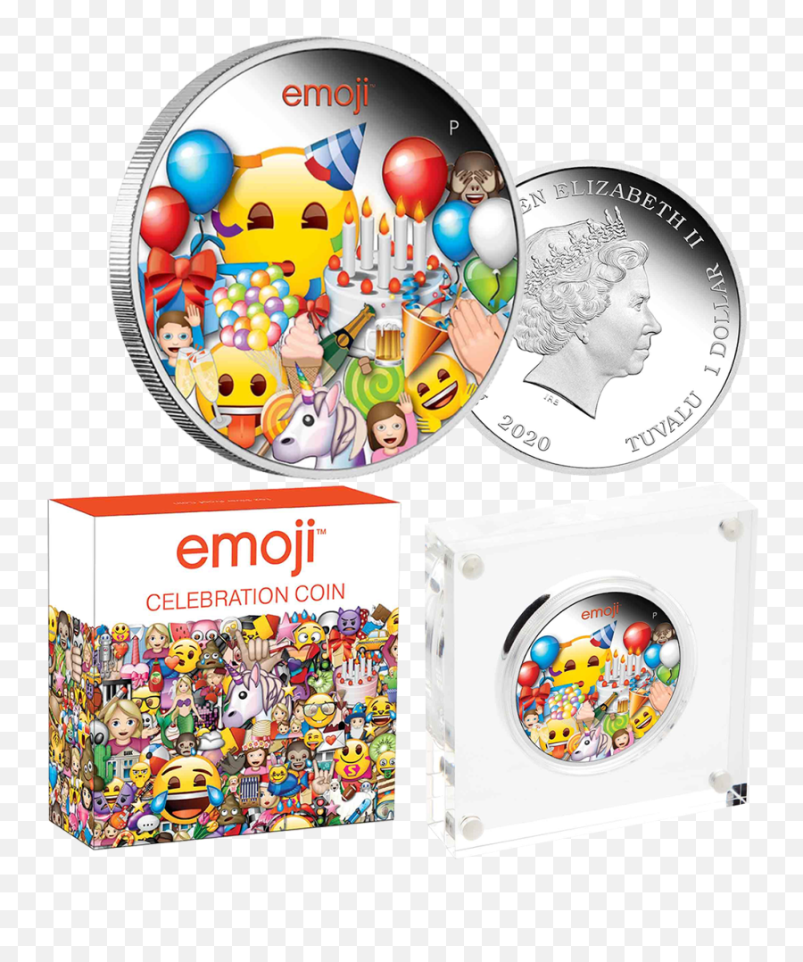 2020 1 Emoji Celebration 1oz Silver Proof Coin - Coins Of The World,Celebration Emoji