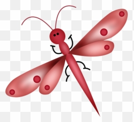 Dragonfly Clipart Butterfly Dragonfly - Red Dragonfly Cartoon Emoji,Dragonfly Emoji