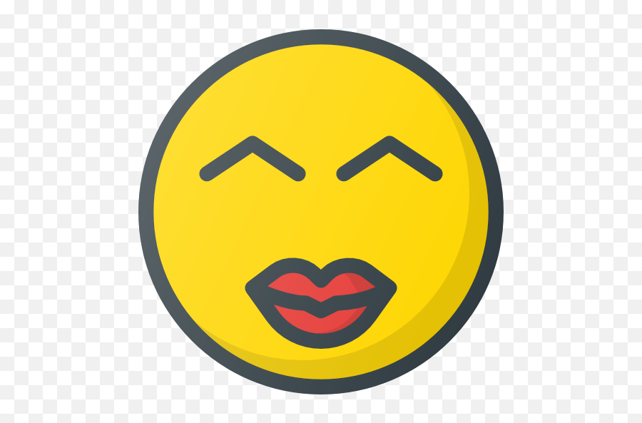 Beso - Iconos Gratis De Emoticonos Smiley Emoji,Emoji Beso