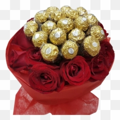 Red Rose Chocolate Bouquet - Garden Roses Emoji,Boquet Emoji