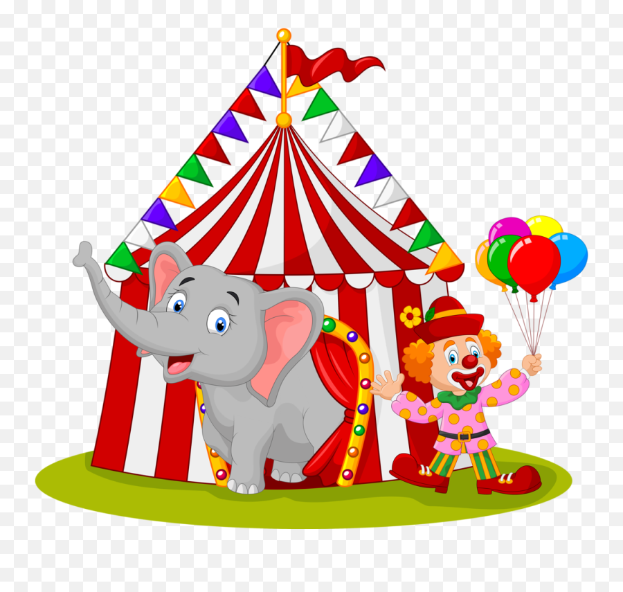 Clipart Houses Circus Clipart Houses Circus Transparent - Circus Cartoon Png Emoji,Circus Tent Emoji
