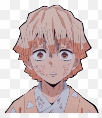 zenitsu surpraised Sticker by Dana - Demon Slayer Zenitsu Aesthetic Emoji