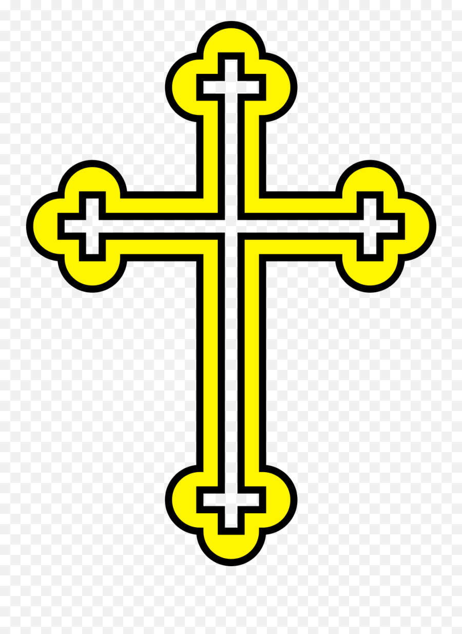 Bulgarian Orthodox Cross Clipart - Dibujo De Un Crucifijo Emoji,Orthodox Cross Emoji