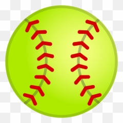 Softball Emoji Clipart - Softball Emoji,Baseball Emojis
