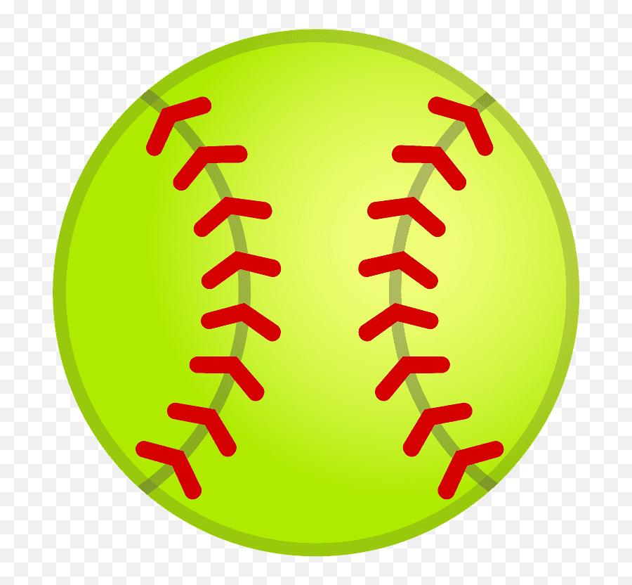 Softball Emoji Clipart - Softball Emoji,Baseball Emojis