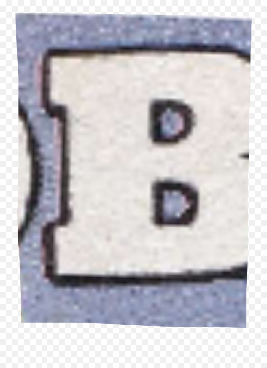 Cutout Newspaper B Letters Sticker - Newspaper Letter B Png Emoji,B Letter Emoji