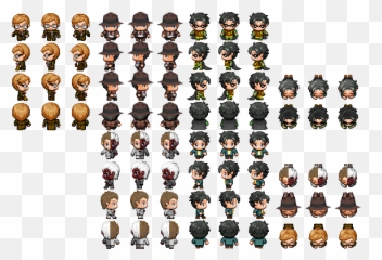 Superheroes Inspired Character Set 3 - RPG TileSet Free Rpg Maker Vx Sprites Emoji