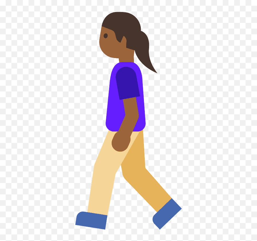Woman Walking Emoji Clipart - Girl Walking Away Clipart Png,Girl Dancing Emoji