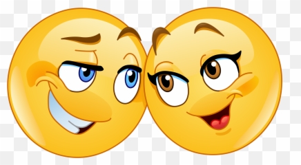 Flirting Emoji Decal - Loving