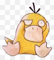 Psyduck Pokemon Water Duck Yellow Poke - Pokemon Psyduck Art Emoji,Poke Emoji