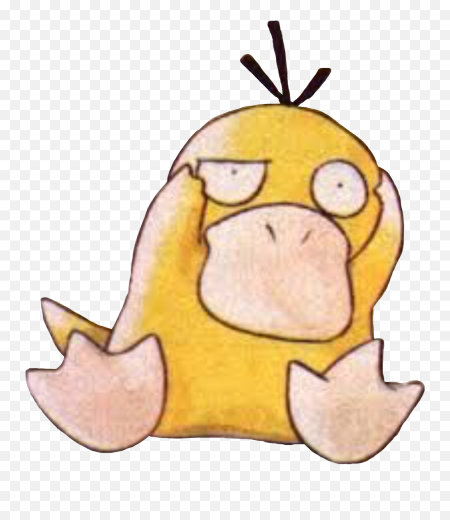 Psyduck Pokemon Water Duck Yellow Poke - Pokemon Psyduck Art Emoji,Poke Emoji
