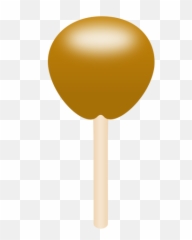 Caramel Apple Vector Drawing - Clip Art Emoji
