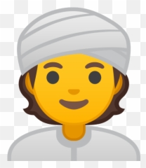 Person Wearing Turban Emoji - Emoji Trabajador,Person Emoji
