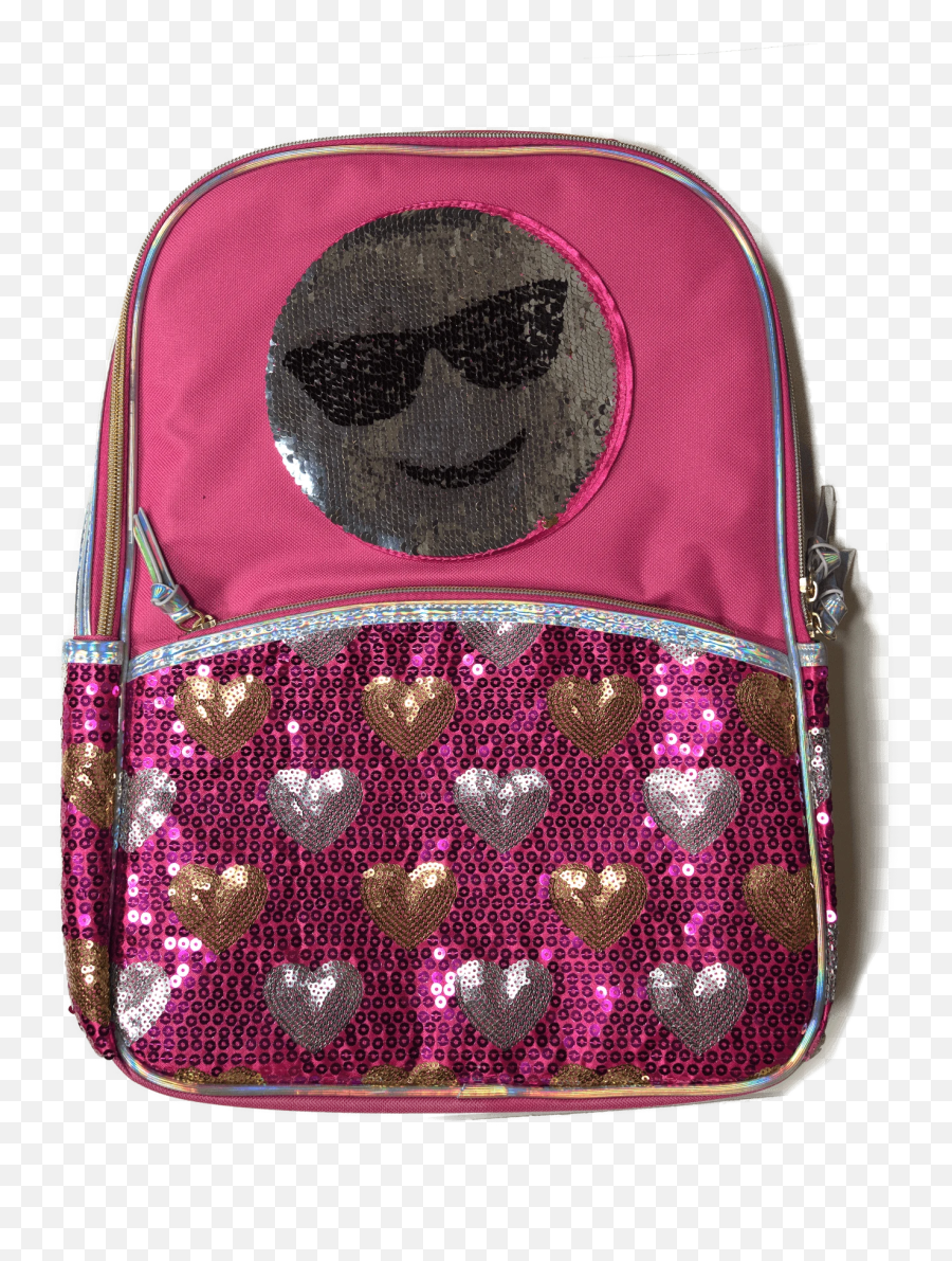 Emoji Flip Sequin Backpack - Coin Purse,Emoji Bedding