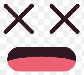 Simple X Eyes Emoticon Face - Cara Con En Los Ojos Emoji