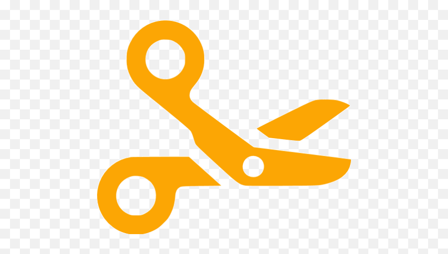 Orange Scissors Icon - Transparent Bg Scissors Icon Orange Emoji ...