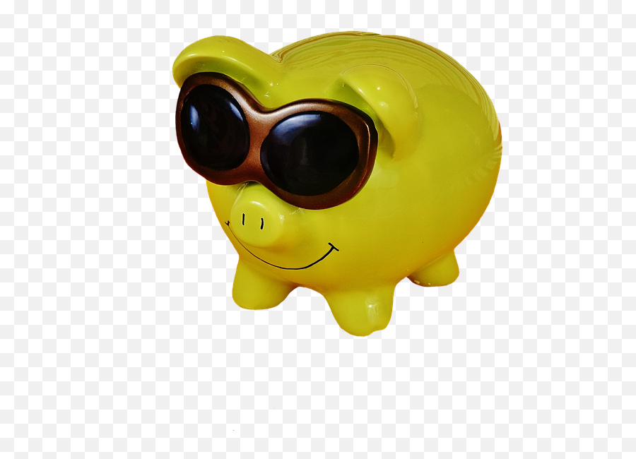 Piggy Bank Cool Funny - Cartoon Emoji,Blowing Bubbles Emoji