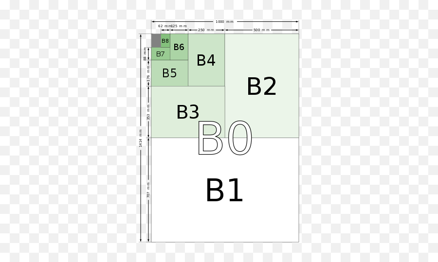 B Size Illustration2 - Paper Sizes Chart Emoji,Emoji Composition Notebook
