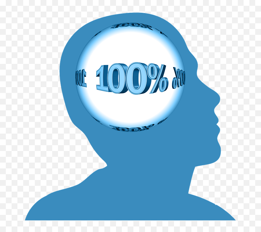 Head Circle One Hundred - Percent Sign Emoji,100 Percent Emoji