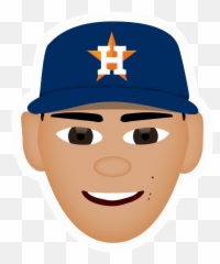 Carlos Correa Design Emoji - Houston Astros Emoji,Houston In Emojis
