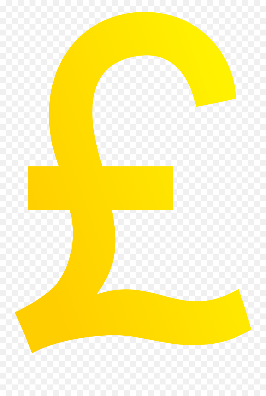 Clipart Money Pound Transparent - Gold Pound Sterling Symbol Emoji,Pound Sign Emoji