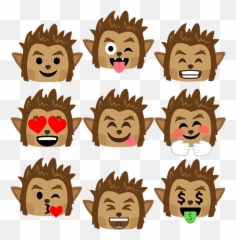 Weremoji1 Tote Bag For Sale - Cartoon Emoji