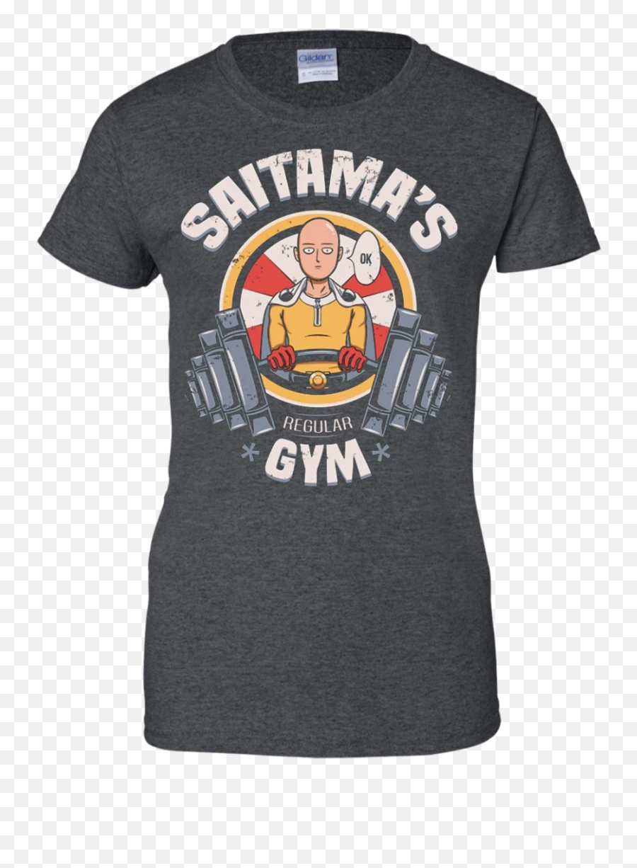 One - Punch Man Saitama Saitamas Gym Tshirt Active Shirt Emoji,Upside Down Ok Sign Emoji