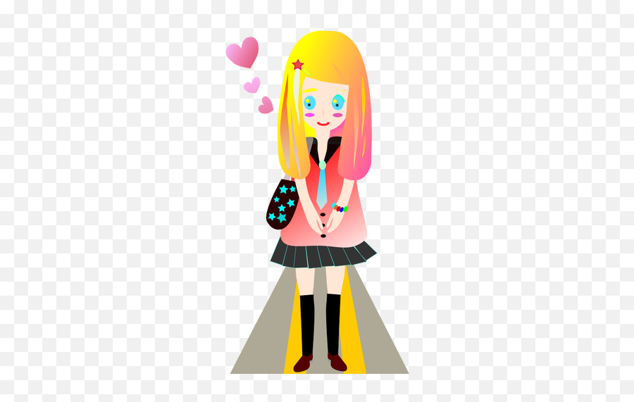 Retro Girl In Love Emoji,Kiss Emoji
