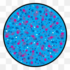 Confetti Starfield - Circle Clipart Full Size Emoji