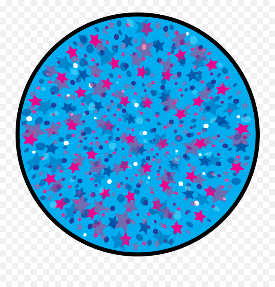 Confetti Starfield - Circle Clipart Full Size Clipart Circle Emoji,Confetti Emoji Png