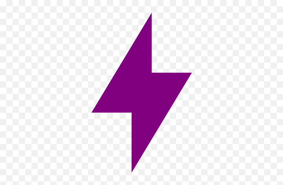 Free Purple Lightning Bolt Icons - Navy Blue Lightening Bolt Emoji,Purple Video Game Emoji