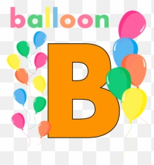 B Is For Balloon Clipart - Emoji