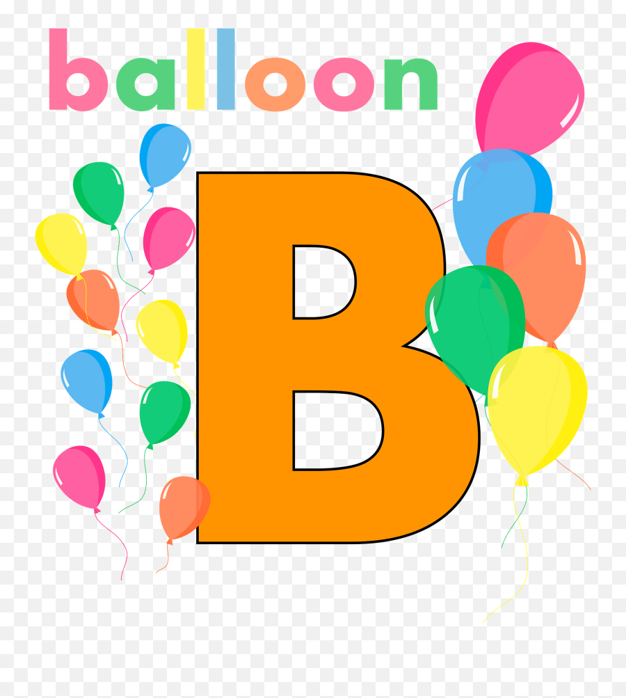 B Is For Balloon Clipart - B Is For Balloon Clipart Emoji,B Letter Emoji