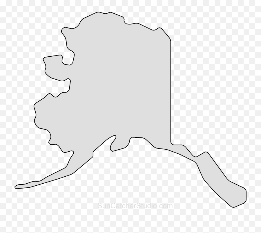 Alaska Clipart Template Alaska - Alaska State Outline Emoji,Alaska Flag Emoji