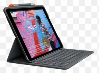 Capa de teclado Logitech Slim Folio iPad para Air - Ipad Keyboard Case Emoji