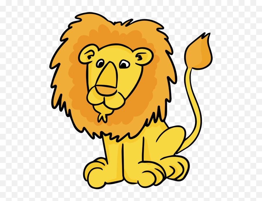 Free Lion Clipart Image - Clip Art Library Clipart Of Lion Emoji,Lion Emoticons