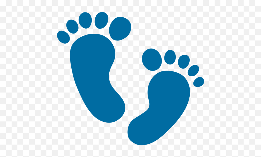Footprints Emoji - Baby Foot Prints Clip Art,Paw Print Emoji