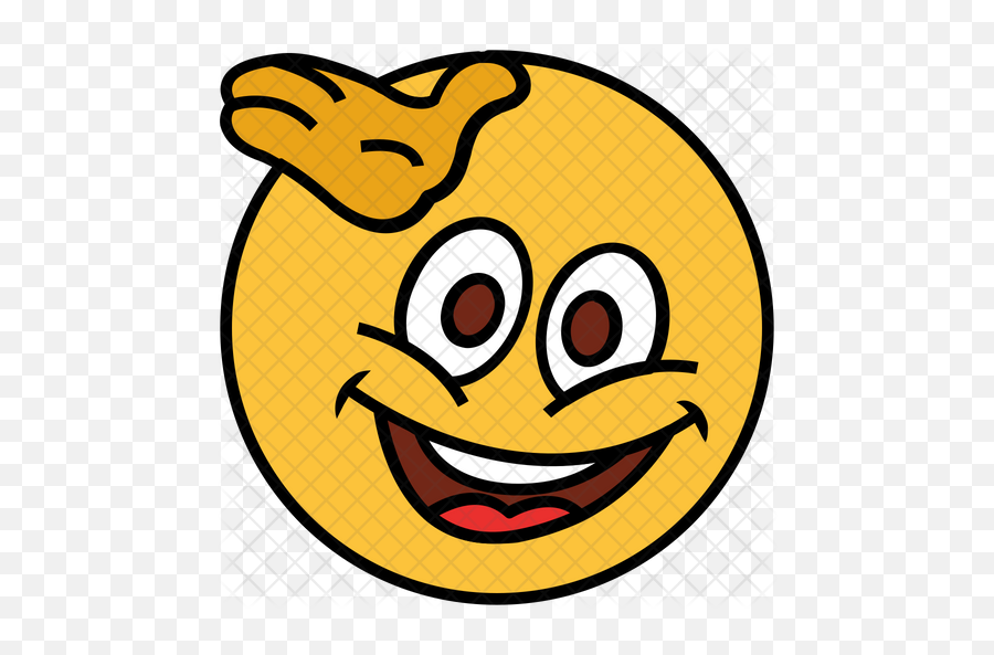 Laugh Emoji Icon Of Colored Outline - Wide Grin,Laughing Ok Emoji