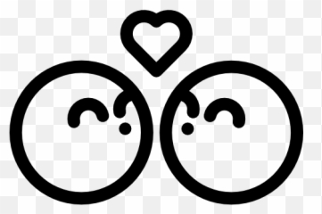 kiss Couple romantic love icon - Kuss Icon Emoji
