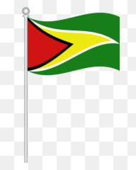 Flag Of Guyana Flag Guyana World Nation - Guyana Flag On Pole Emoji,Guyana Flag Emoji