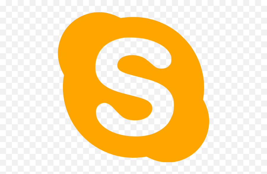 Orange Skype Icon - Skype Icon Png Orange Emoji,Skype Emoticon List