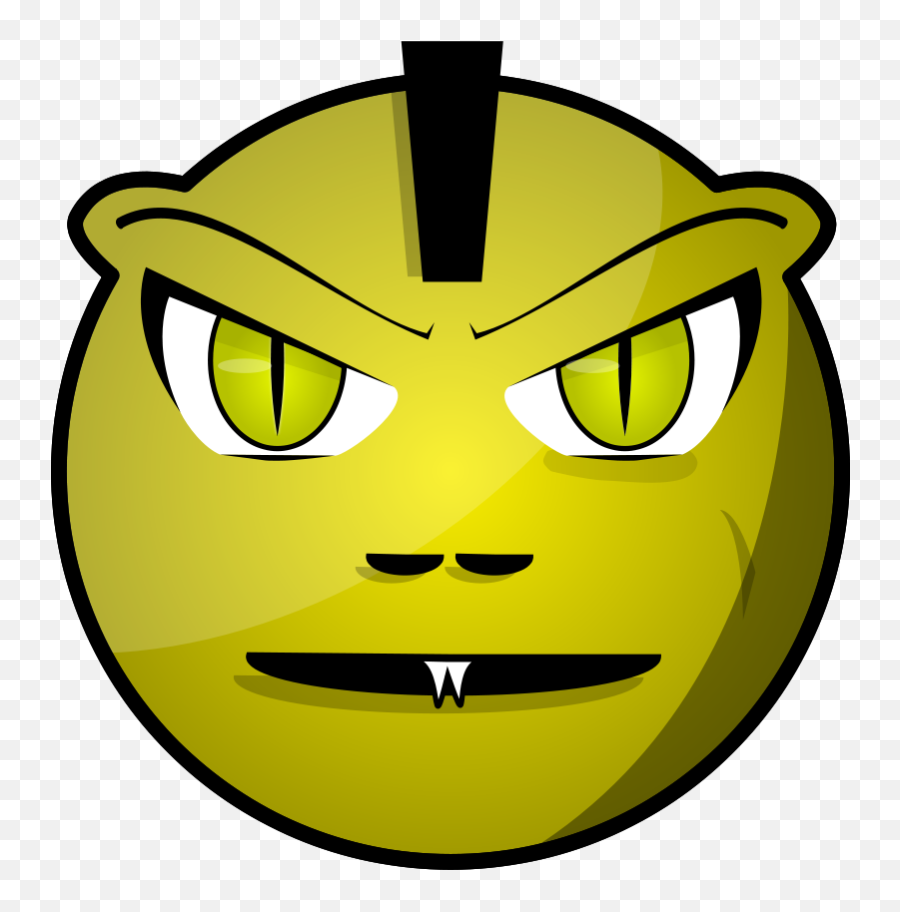Smiley Face Fear Clip Art - Scary Monster Face Clipart Emoji,Scary Emoji