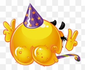 Party Hat Emoji Png - Happy New Year 2012 Emoticons,Adult Emoji