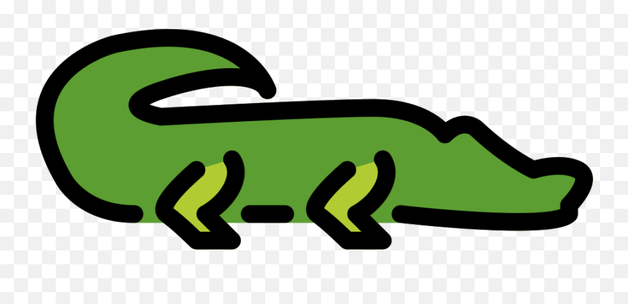 Openmoji - Clip Art Emoji,Alligator Emoji