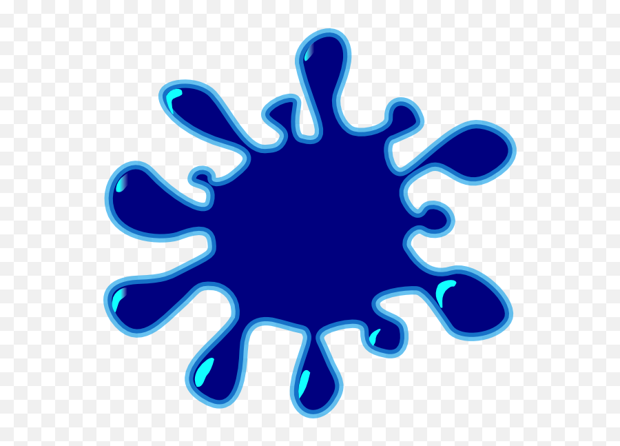 Blue 2 Splash Clip Art Icon - Splash Clip Art Emoji,Nutting Emoji